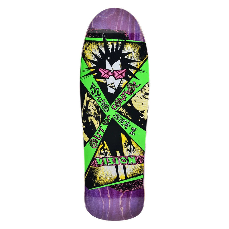 VISION "PSYCHO STICK 2" 10" SKATEBOARD DECK - X747X