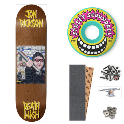 DEATHWISH DICKSON ALL SCREWED UP 8.475" COMPLETE SKATEBOARD