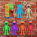 Super7 x Sesame Street - Elmo - Wave 04 - Blind Box Flat - X747X