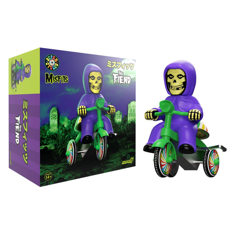 Super7 x MISFITS - Super Cycles - Fiend (Purple w/ Green Trike) Vinyl Toy
