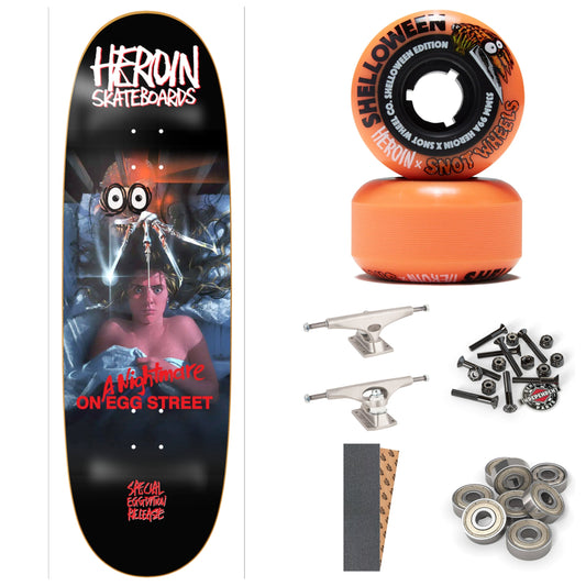 HEROIN Nightmare On Egg Street 9.875" COMPLETE SKATEBOARD - X747X