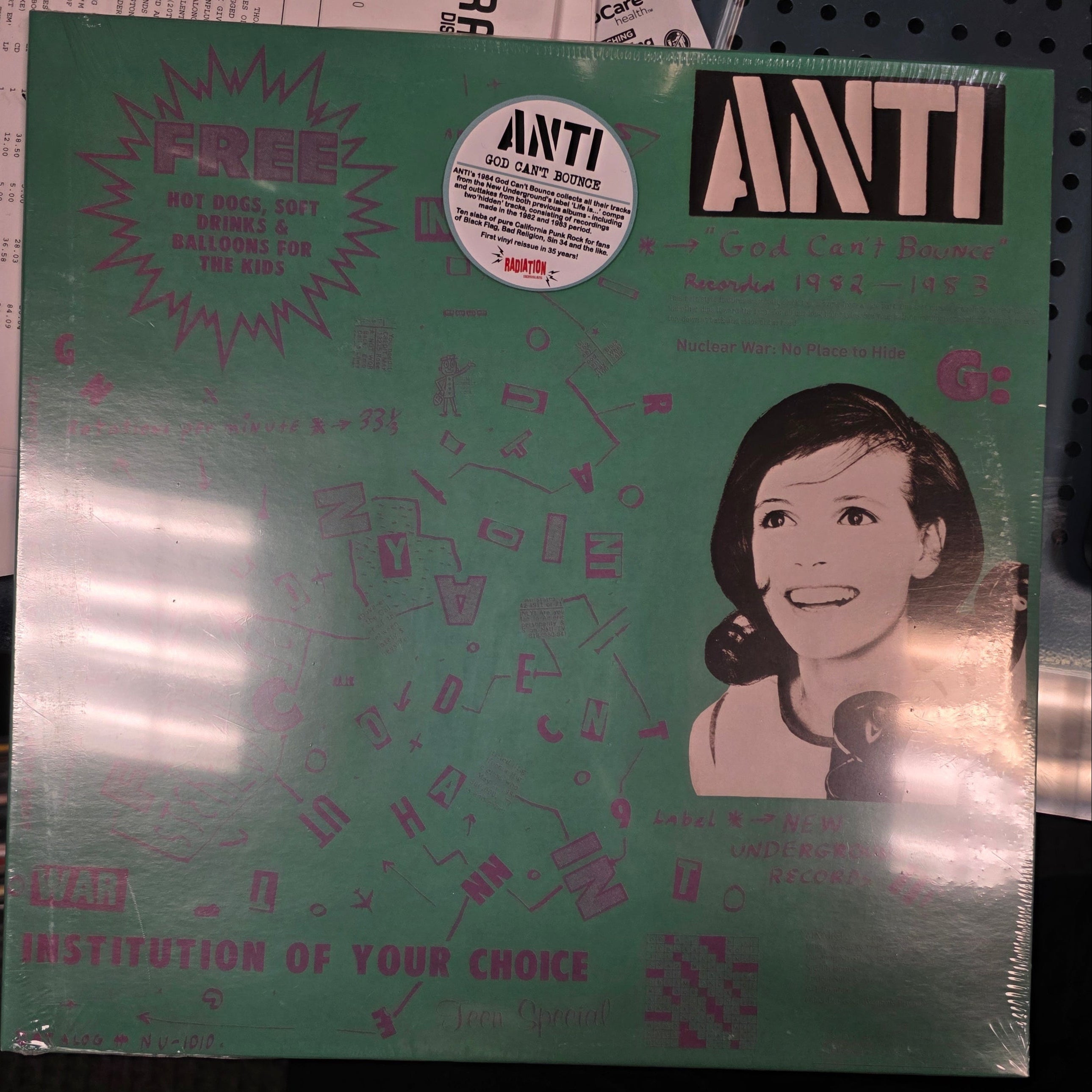 ANTI – God Can't Bounce Vinyl LP Record - X747X