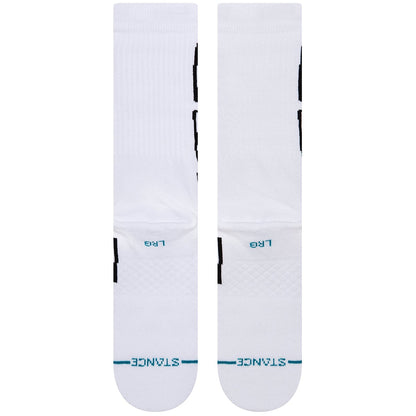 Stance Baker Crew Socks - White