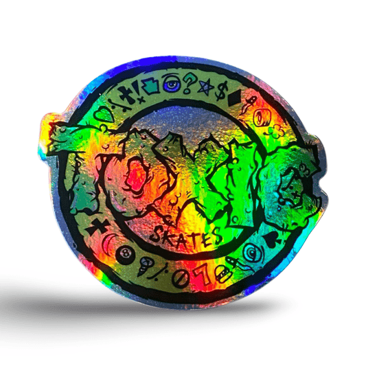 Toxic Skates Sticker 3” HOLOGRAPHIC - X747X