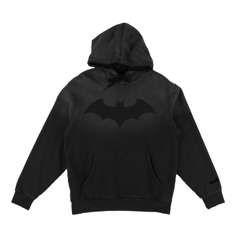 WELCOME X BATMAN BAT LOGO SUN-FADE HOODED SWEATSHIRT