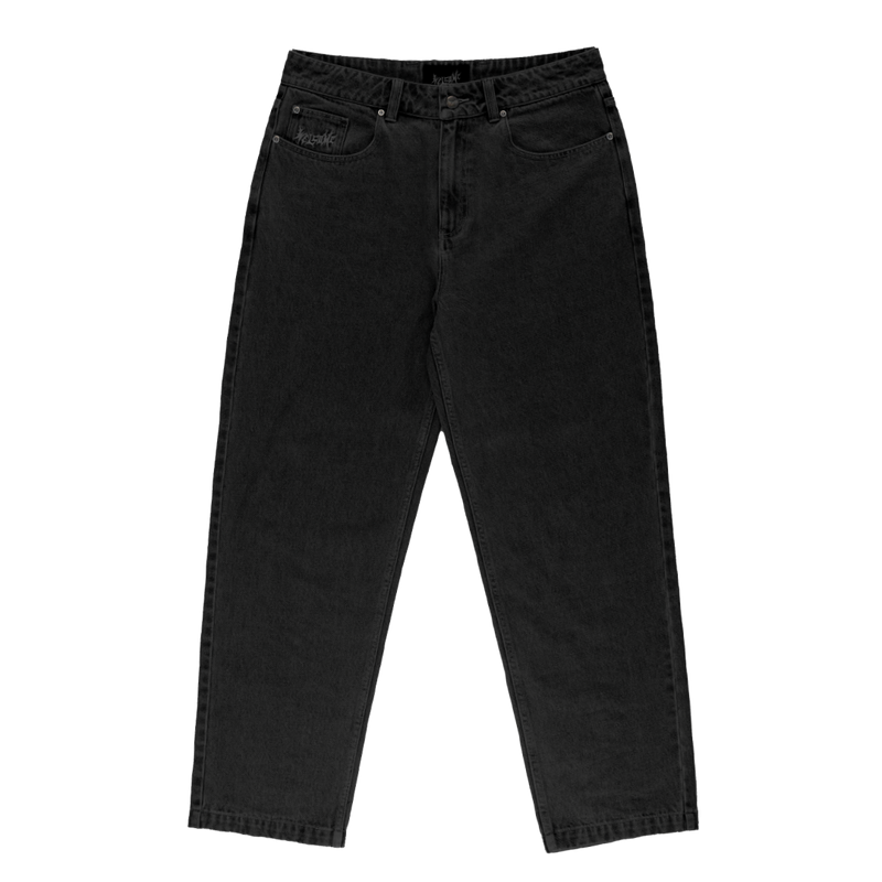 Welcome Immortal Washed Black Denim Pants - X747X
