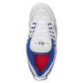 éS The Creager White / Blue Skateboard Shoes - X747X